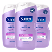3X Sanex Skin Therapy Douche olie Anti Irritation 450 ml