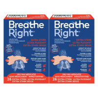 2X Breathe Right Neusstrips Extra Sterk 26 stuks
