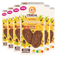 6X Céréal Happy Morning Biscuit Chocolade 200 gr