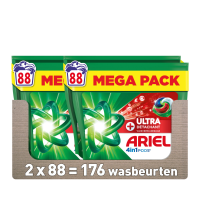 2X Ariel 4in1 Wasmiddel Pods Ultra Vlekverwijderaar 88 stuks