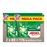 2X Ariel 3in1 Wasmiddel Pods Original 88 stuks