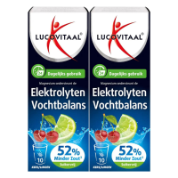 2X Lucovitaal Elektrolyten Vochtbalans 10 bruistabletten