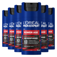 6X L'Oréal Men Expert Power Anti Age Creme 100 ml