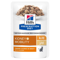 Hill's Prescription Diet Kattenvoer Nat k/d + Mobility Kip 12 x 85 gr