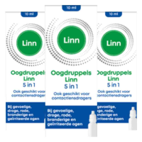 3X Linn Oogdruppels 5 in 1 Euphrasia & Hyaluron 10 ml