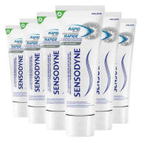 6X Sensodyne Tandpasta Rapid Relief Whitening 75 ml