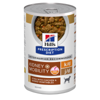 Hill's Prescription Diet Hondenvoer Nat k/d+Mobility met ActivBiome+ Kidney Defense Kip 12 x 370 gr
