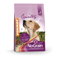 3X Fokker Country Balance Graanvrij Hondenvoer Droog Kip 2,5 kg