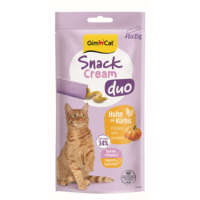 GimCat Kattensnack Cream Duo Kip & Pompoen 6 x 15 gr