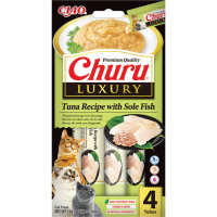 12X Ciao Kattensnack Churu Luxury Tuna & Sole Fish 4 x 14 gr