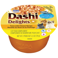 Inaba Ciao Kattenvoer Nat Dashi Delights Bouillon Tuna & Cheese 70 gr