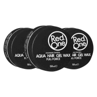 3X Red One Aqua Hair Gel Wax Black 150 ml