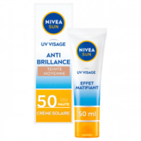 12X NIVEA Sun Zonnecrème Gezicht Anti Shine SPF 50 50 ml