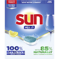 Sun Vaatwastabletten All in 1 Lemon 86 stuks