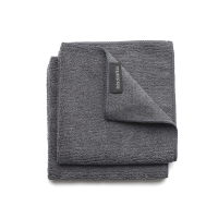 8X Brabantia SinkSide Schoonmaakdoekjes Microvezel 30 x 30 cm Dark Grey 2 stuks
