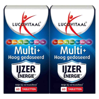 2X Lucovitaal Multi IJzer Energie Hoog Gedoseerd 60 tabletten