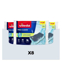8X Vileda Schuursponsen Pro Clean Viscose 2 stuks