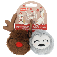 Rosewood Hondenspeelgoed Cupid & Comet Rendier & Pinguïn Duo 2 stuks