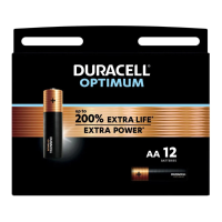 12X Duracell Alkaline Batterijen Optimum AA 12 stuks