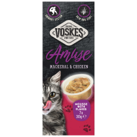Voskes Kattensnack Mousse Makreel&Kip 7x30 gr