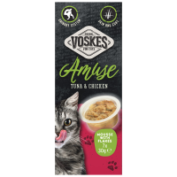 Voskes Kattensnack Mousse Tonijn&Kip 7x30 gr