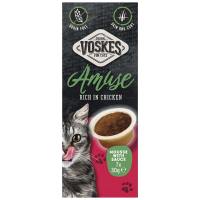 Voskes Kattensnack Mousse Kip in Saus 7x30 gr