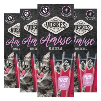 4X Voskes Kattensnack Liquid Treat Makreel 20x15 gr