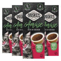 4X Voskes Kattensnack Mousse Kip in Saus 7x30 gr