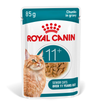12X Royal Canin Kattenvoer Nat Gravy Ageing 11+ 85 gr