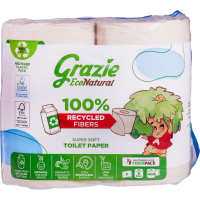 Grazie Natural Toiletpapier 2 laags 8 stuks