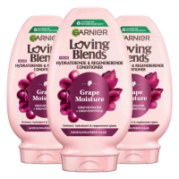 3X Garnier Loving Blends Grape Moisture Conditioner 250 ml
