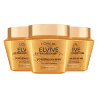 3X L'Oréal Extra Ordinary Oil Hair Mask 300 ml