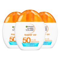 3X Garnier Ambre Solaire Super UV SPF 50 40 ml