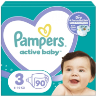 2X Pampers Active Baby Luiers Maat 3 (6 10kg) 90 stuks