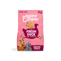 Edgard & Cooper Hondenvoer Droog Puppy Eend & Kip Medium 1 kg