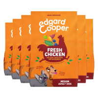 6X Edgard & Cooper Hondenvoer Droog Kip Medium 1 kg
