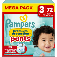2X Pampers Premium Protection Luierbroekjes Maat 3 (6 11kg) 36 stuks