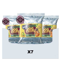 7X Smoofl Hondensnack Dog Chips Struisvogel 50 gr