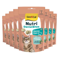 8X GimCat Kattensnack Nutri Dental Bites 40 gr