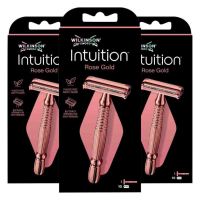 3X Wilkinson Intuition Rose Gold Scheersysteem + Navulmesjes 10 stuks