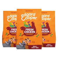 3X Edgard & Cooper Hondenvoer Droog Adult Small Kip 3 kg