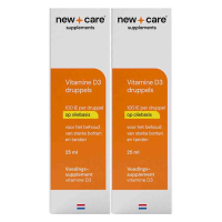 2X New Care Vitamine D3 Druppels Oliebasis 25 ml