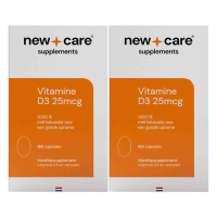 2X New Care Vitamine D3 25mcg 180 capsules