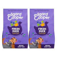 2X Edgard & Cooper Hondenvoer Droog Adult Medium Eend 2,5 kg