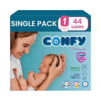 Confy Premium Luiers Maat 1 Newborn 2 5kg 44 stuks