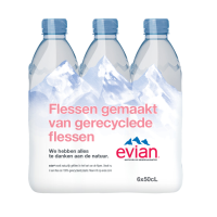 Evian 100% RPET 6 x 500 ml