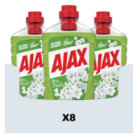 8X Ajax Allesreiniger Fête des Fleur Lentebloem 1 liter