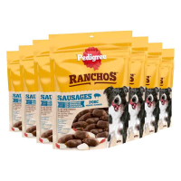 7X Pedigree Hondensnack Ranchos Sausages Varken 60gr