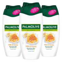 3X Palmolive Douchecrème Honing 250 ml