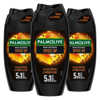 3X Palmolive Men Intense Douchegel 5in1 Spice Up 250 ml